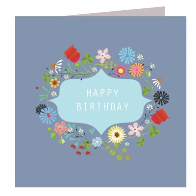 Carte de joyeux anniversaire FL25 florale