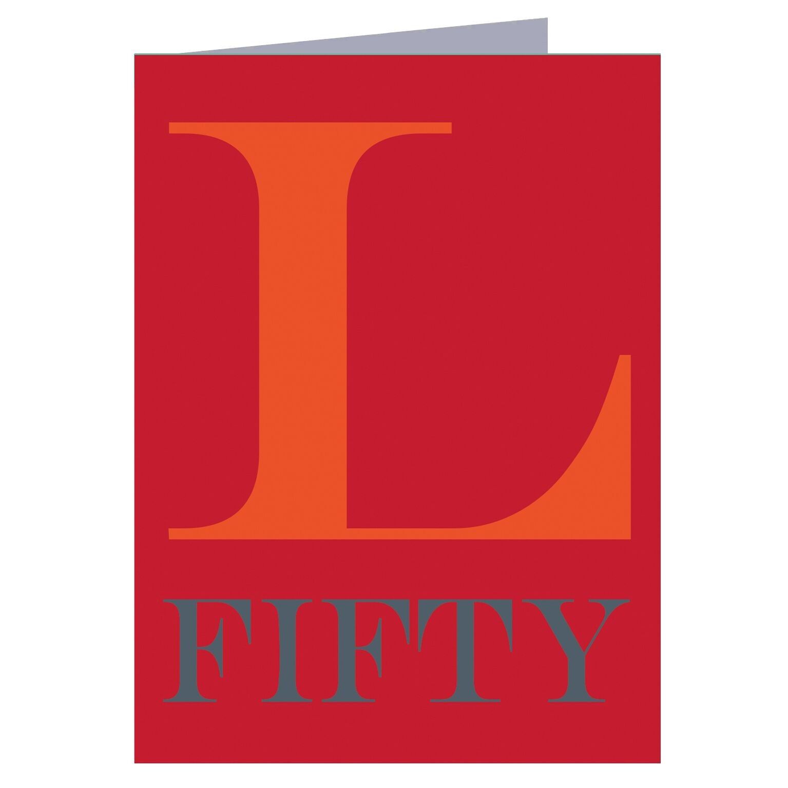 BTW46 Mini numeri romani Fifty Card