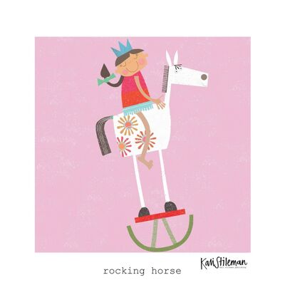 PR07 Stampa artistica con cavallo a dondolo