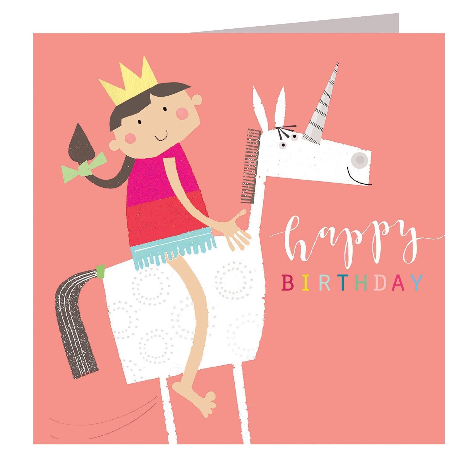 LS07 Carte Joyeux Anniversaire Licorne