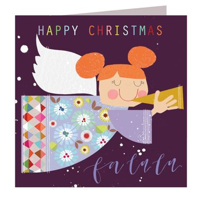 XX09 Christmas Trumpeting Angel Card