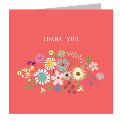 FL14 Floral Thank You Card