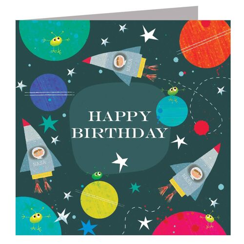 FN09 Space Happy Birthday Card