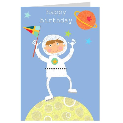 TB09 Spaceman Happy Birthday Card
