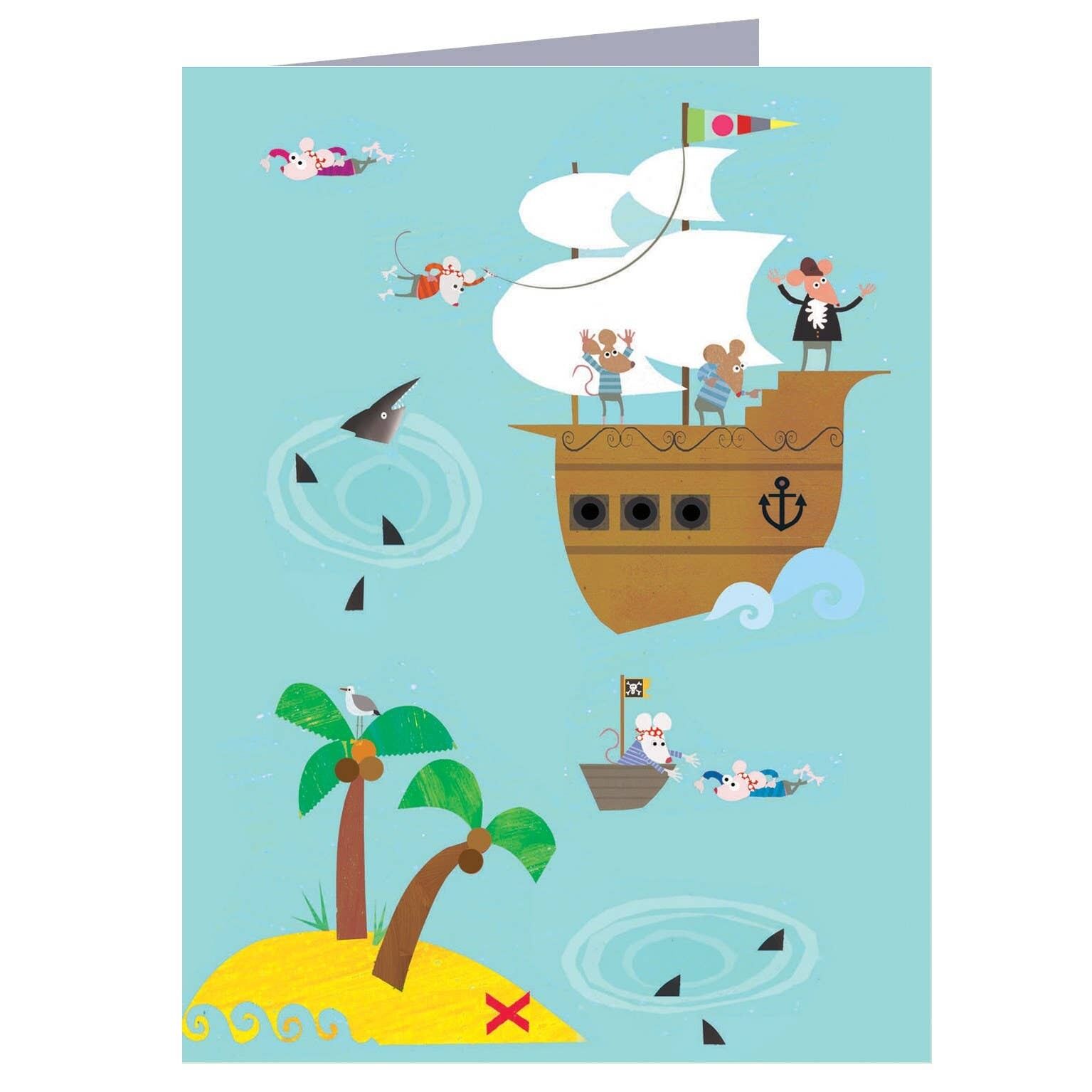 WTW50 Mini Pirate Mice Card
