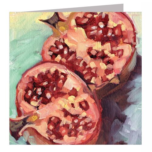 SF10 Pomegranates Greetings Card