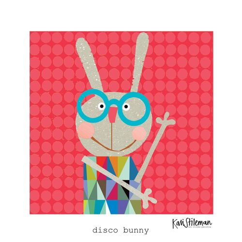 PR22 Rabbit in Specs Art Print