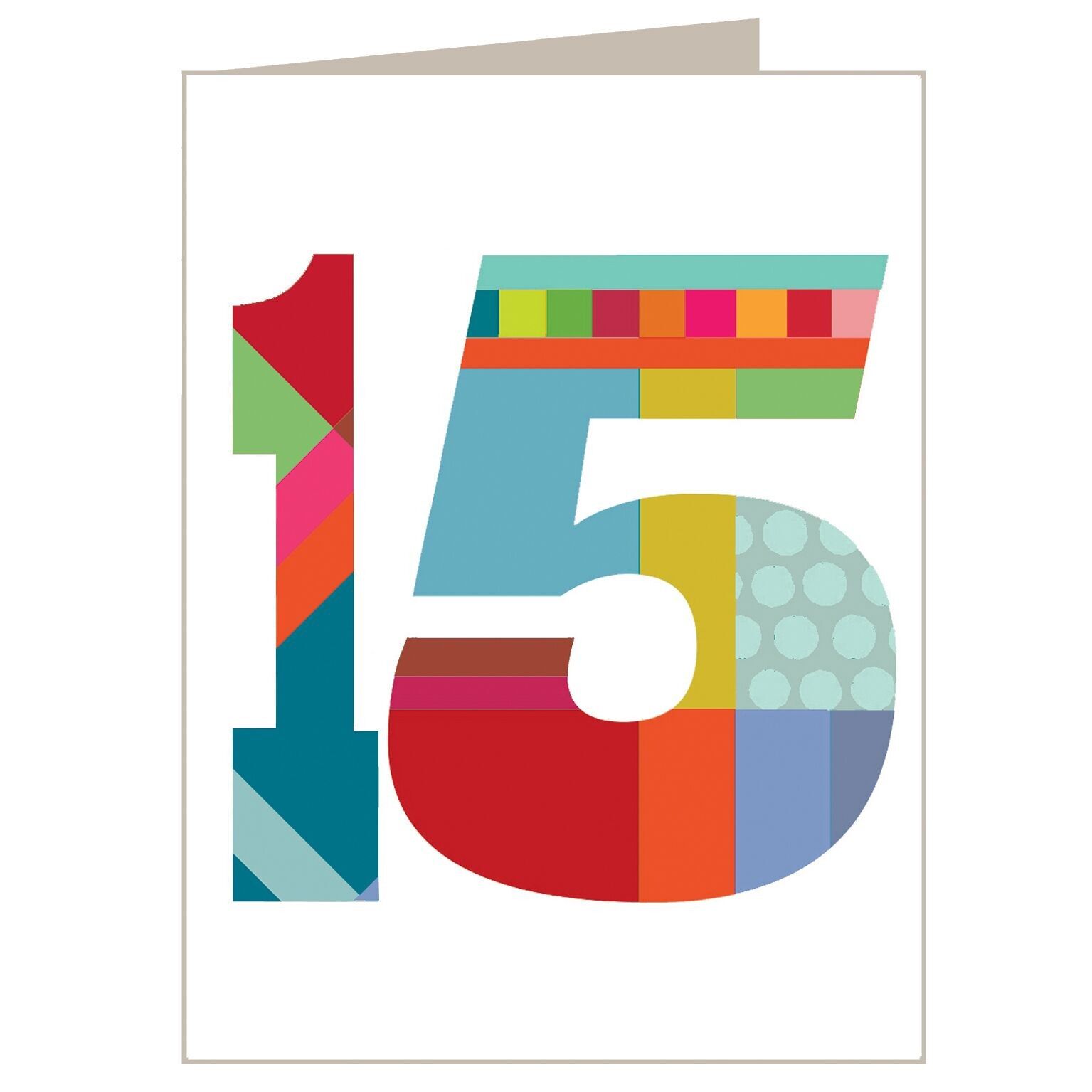 BTW15 Mini numero quindici carta