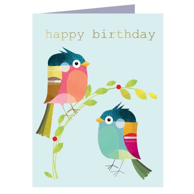 TW203 Mini Birdie Birthday Card