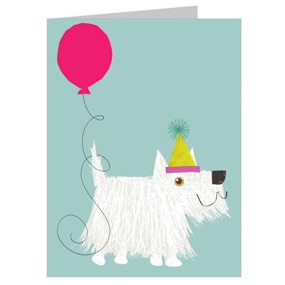 TW73 Mini Westie Greetings Card