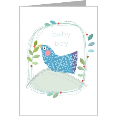 FF15 Baby Bird Boy Karte mit Silberfolie