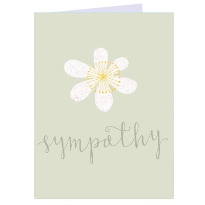 TW03 Mini Sympathy Card with Gold Foiling