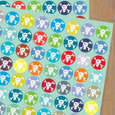 WP04 Skulls Gift Wrapping Paper