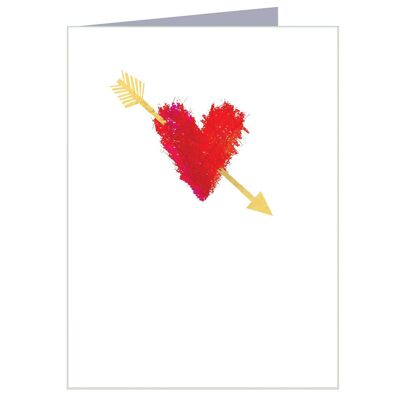 TW10 Mini Heart Card with Gold Foiling