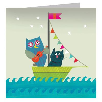 BD09 Owl and Pussycat Card