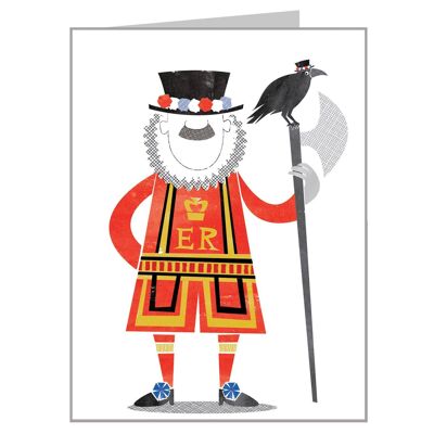 LN03 Mini Beefeater Greetings Card