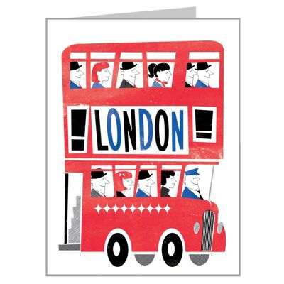 LN04 Mini London Bus Card