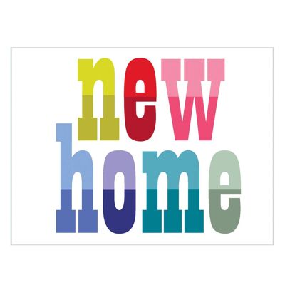 TW114 Mini New Home Karte mit glitzernden Buchstaben