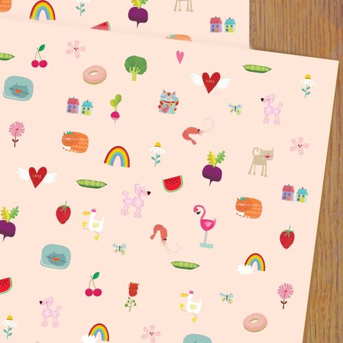 WP100 Girlie Gift Wrapping Paper