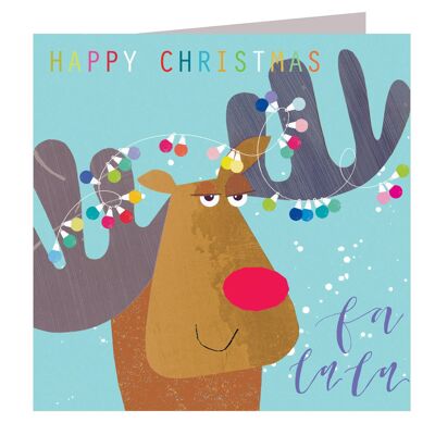 XX11 Christmas Moose Greetings Card