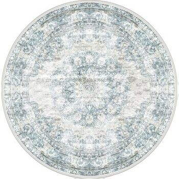 Tapis Viola Rond Bleu ø160 cm, SKU118