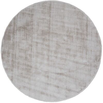 Tappeto in viscosa rotondo grigio chiaro ø150 cm , SKU197
