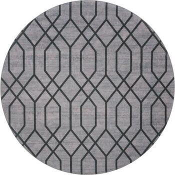 Tapis Motif Rond Vert ø160 cm , SKU236