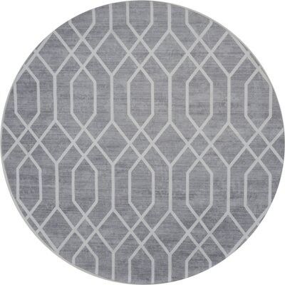 Vloerkleed Pattern Rond Grijs ø160 cm , SKU237