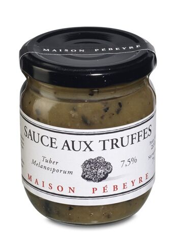 SAUCE AUX TRUFFES 7.5%  (Tuber melanosporum)