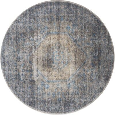 Vloerkleed Madel Rond Groen/Blauw ø160 cm , SKU298