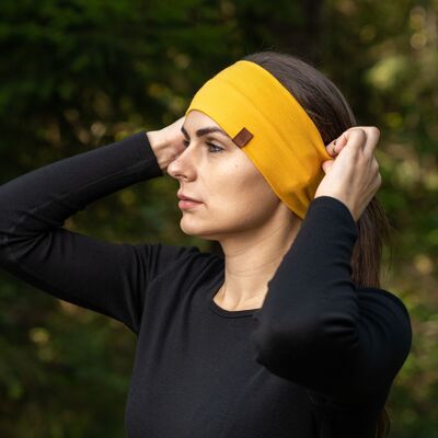 Women's Headband 160gsm Merino Wool Power Mango