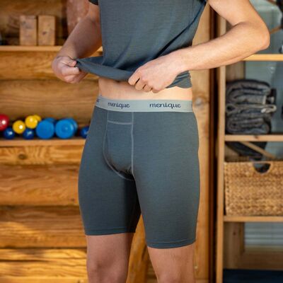 Completo da uomo a manica corta e pantaloncini boxer Perfect Grey