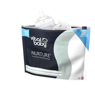 NURTURE sacchetti sterilizzanti per microonde (5 confezioni - 150 usi)