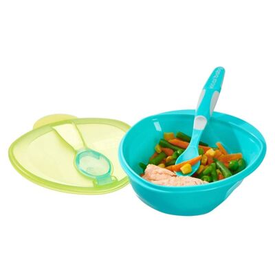 Juego de alimentación NOURISH scoop ™ - Pop (tazón, tapa y cuchara)