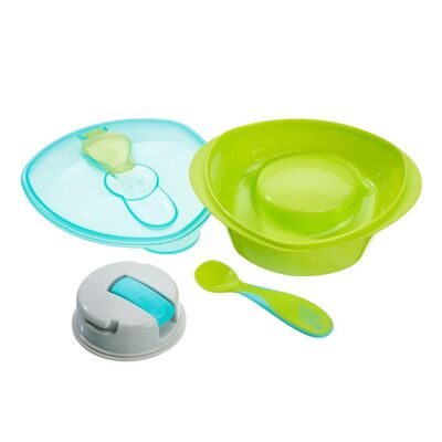 NOURISH power™ suction bowl set - Pop (bowl, lid & spoon)