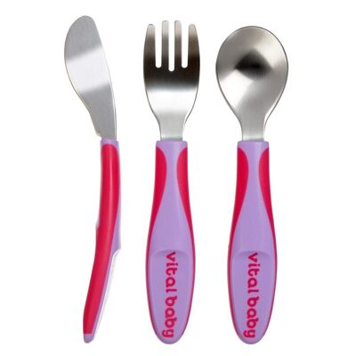 NOURISH big kid cutlery - Fizz (3piece)