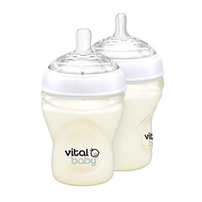 NURTURE breast like feeding bottle 240ml 2pack