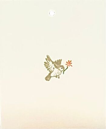 Carte fleur - oiseau-fleur