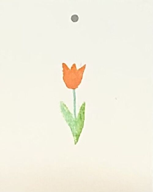 Bloemenkaartje - tulp