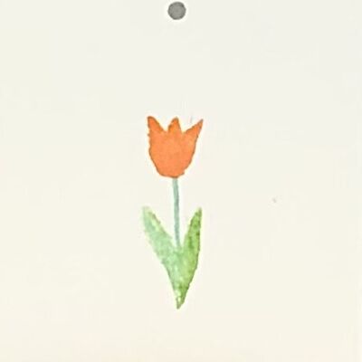 Flower card - tulip