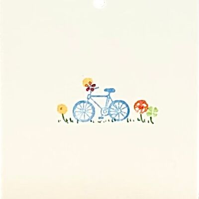 Blumenkarte - Fahrrad