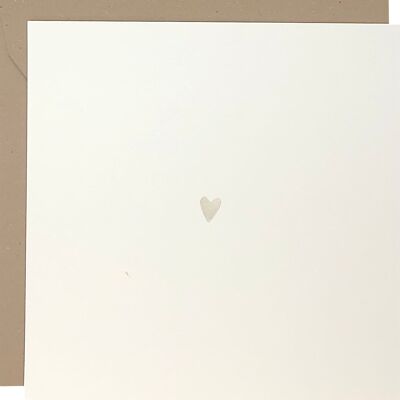 Card Heart Gray