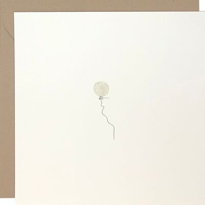 Card Balloon Gray