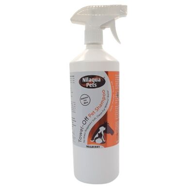 Mulberry pet Towel-off Shampoo 1Ltr Horses, dogs and cats