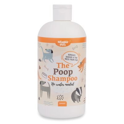 Nilaqua Pets Poop Shampoo - Towel-off Shampoo 500ml Fox Poo, Badger Poo and all the stinky stuff