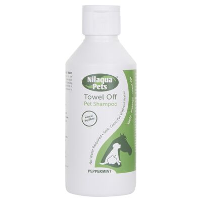 Nilaqua Natural Flea & Tick Repellent Towel-Off Shampooing pour animaux de compagnie 200 ml