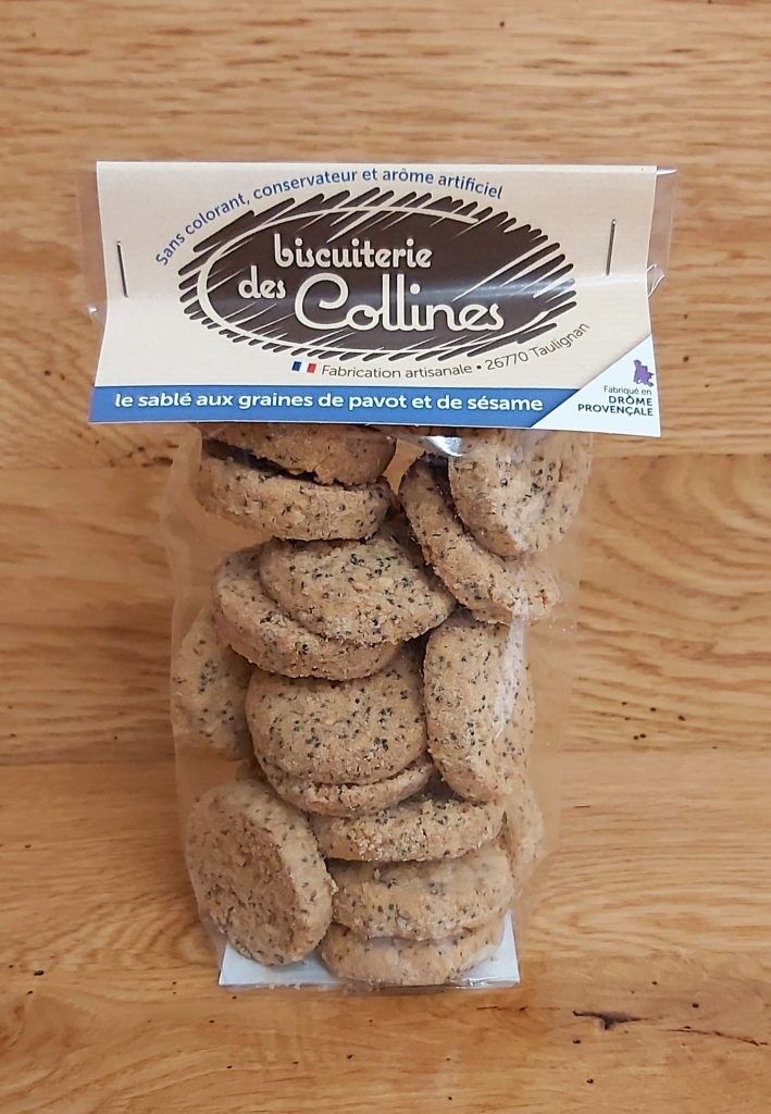 Sablé sucré graine de pavot et sésame