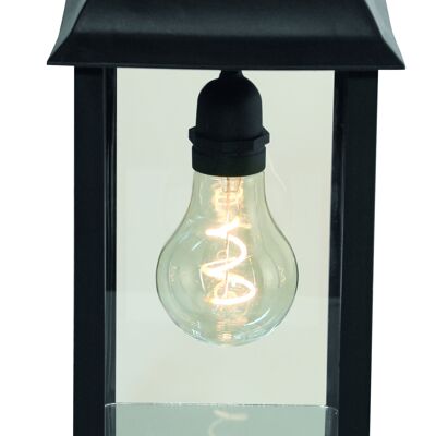 Battery Lantern A60 bulb, square black