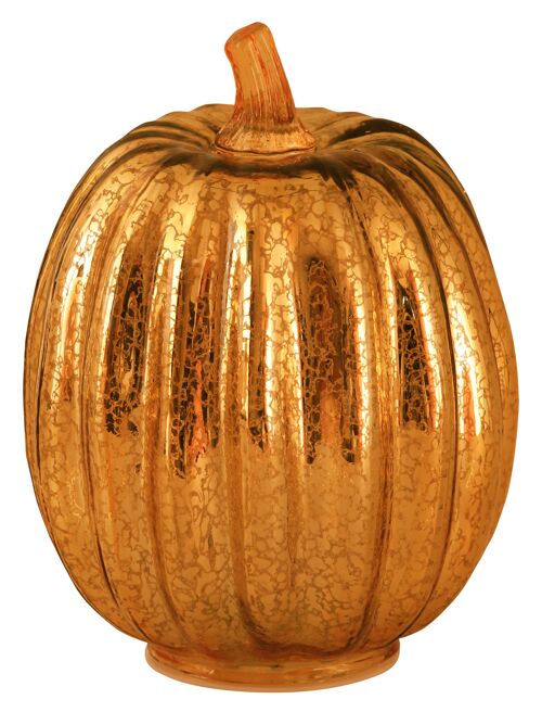 Battery Glass Pumpkin gold Tall, 6pdq