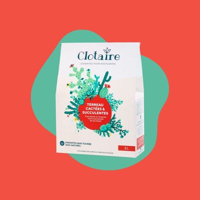 Kakteen- und Sukkulentenerde 2L – Clotaire